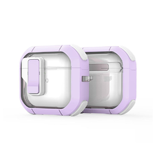  Dux Ducis - PECN Sorozat Tok - Apple AirPods 4 - Lila / Fehér tok
