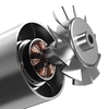  Techsuit - Szuper Jet Ventilátor (BL-015) - Vezeték nélküli, 3 állítható sebességgel, 80W, 130000RPM - Fekete - 4. kép