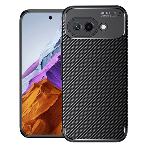 Techsuit - Szénszálas - Google Pixel 9a - Fekete tok Techsuit - Szénszálas - Google Pixel 9a - Fekete tok