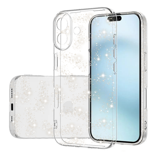 Techsuit - SparkleSkin Sorozat - iPhone 16 - Átlátszó tok Techsuit - SparkleSkin Sorozat - iPhone 16 - Átlátszó tok