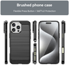  Techsuit - Szénszálas Szilikon - iPhone 16 Pro - Fekete tok - 4. kép
