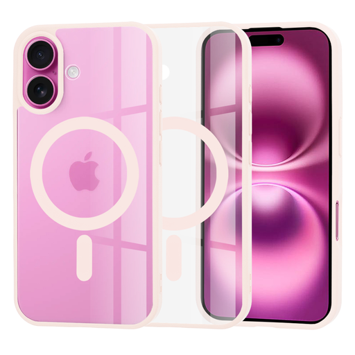 Techsuit - MagSafe Pro - iPhone 16 Plus - Natúr Rózsaszín tok Techsuit - MagSafe Pro - iPhone 16 Plus - Natúr Rózsaszín tok