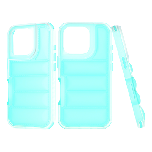 Techsuit - Hullámpajzs - iPhone 16 Pro - Türkiz tok Techsuit - Hullámpajzs - iPhone 16 Pro - Türkiz tok