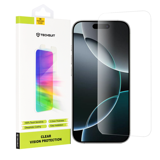 Techsuit - Tiszta Látás Üveg - iPhone 16 Pro - Átlátszó üvegfólia Techsuit - Tiszta Látás Üveg - iPhone 16 Pro - Átlátszó üvegfólia