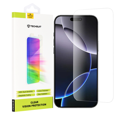 Techsuit - Tiszta Látás Üveg - iPhone 16 Pro Max - Átlátszó üvegfólia Techsuit - Tiszta Látás Üveg - iPhone 16 Pro Max - Átlátszó üvegfólia