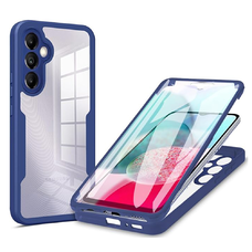 Techsuit - ColorVerse 360 sorozat + Képernyővédő - Samsung Galaxy A14 4G / A14 5G - Kék tok