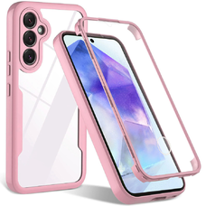  Techsuit - ColorVerse 360 Sorozat + Kijelzővédő - Samsung Galaxy A55 5G - Rózsaszín tok