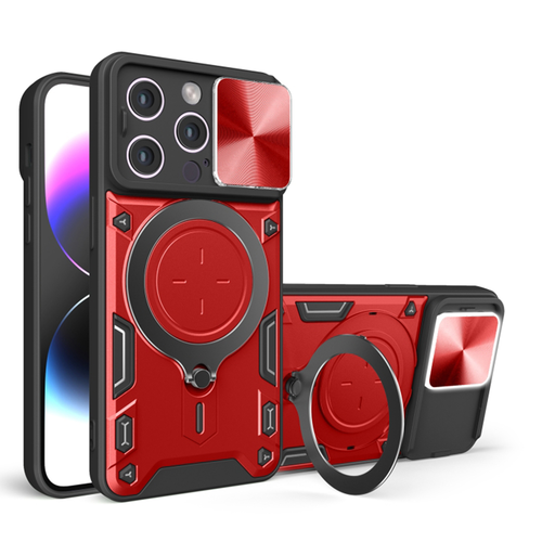 Techsuit - CamGuard Pro - iPhone 16 Pro - Piros tok Techsuit - CamGuard Pro - iPhone 16 Pro - Piros tok