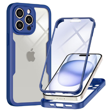  Techsuit - ColorVerse 360 Sorozat + Képernyővédő - iPhone 14 Pro - Kék tok