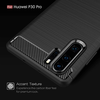  Techsuit - Carbon Szilikon - Huawei P30 Pro / P30 Pro New Edition - Fekete tok - 4. kép