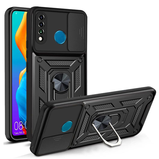 Techsuit - CamShield sorozat - Huawei P30 Lite / P30 Lite Új kiadás - Fekete tok Techsuit - CamShield sorozat - Huawei P30 Lite / P30 Lite Új kiadás - Fekete tok