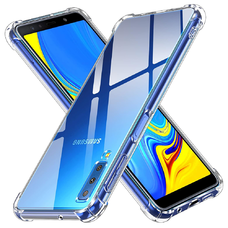  Techsuit - Ütésálló Átlátszó Szilikon - Samsung Galaxy A7 2018 - Átlátszó tok