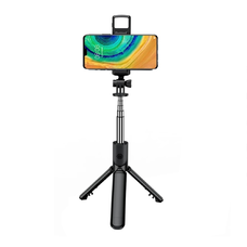 Techsuit - Mini Selfie Stick (S03-S) - Stabilný a kompaktný stojanový konektor, Bluetooth diaľkové ovládanie, LED svetlo, 67 cm - Čierna Techsuit - Mini Selfie Stick (S03-S) - Stabilný a kompaktný stojanový konektor, Bluetooth diaľkové ovládanie, LED svetlo, 67 cm - Čierna