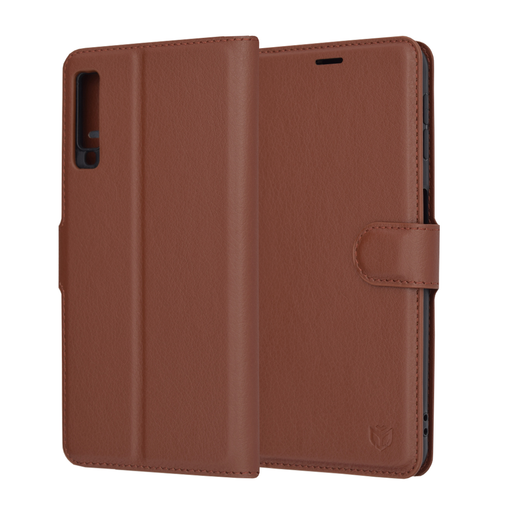 Techsuit - Bőrtok - Samsung Galaxy A7 2018 - Barna tok Techsuit - Bőrtok - Samsung Galaxy A7 2018 - Barna tok