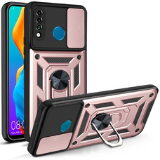  Techsuit - CamShield Sorozat - Huawei P30 Lite / P30 Lite New Edition - Rózsaarany tok