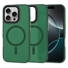  Techsuit - HaloFrost MagSafe Sorozat - iPhone 16 Pro - Éjféli Zöld tok
