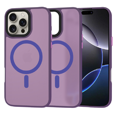  Techsuit - HaloFrost MagSafe sorozat - iPhone 16 Pro Max - Mély lila tok