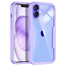  Techsuit - ColorVerse 360 Sorozat + Képernyővédő - iPhone 16 - Lila tok