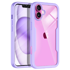  Techsuit - ColorVerse 360 Sorozat + Képernyővédő - iPhone 16 Plus - Lila tok