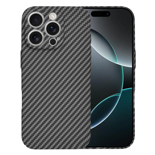 Techsuit - Karbonit Szálhéj - iPhone 16 Pro - Fekete tok Techsuit - Karbonit Szálhéj - iPhone 16 Pro - Fekete tok