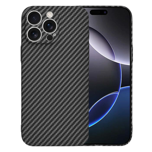 Techsuit - Karbonit Szálhéj - iPhone 16 Pro Max - Fekete tok Techsuit - Karbonit Szálhéj - iPhone 16 Pro Max - Fekete tok