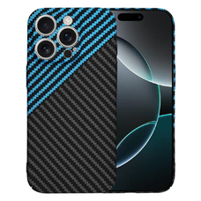  Techsuit - Karbonit Szálhéj - iPhone 16 Pro - Kék Impulzus tok