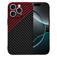  Techsuit - Karbonit Szálhéj - iPhone 16 Pro - Vörös Vortex tok