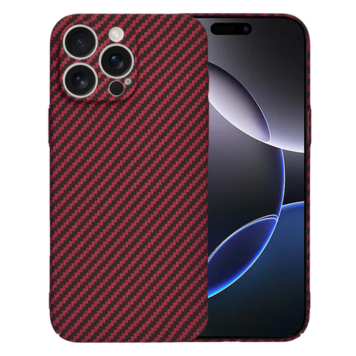 Techsuit - Karbonit Szálhéj - iPhone 16 Pro Max - Piros tok Techsuit - Karbonit Szálhéj - iPhone 16 Pro Max - Piros tok