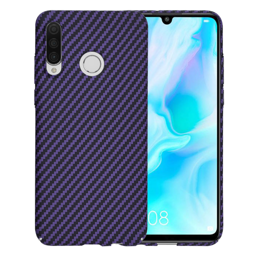  Techsuit - Carbonite FiberShell - Huawei P30 Lite / P30 Lite New Edition - Lila tok