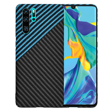  Techsuit - Carbonite FiberShell - Huawei P30 Pro / P30 Pro New Edition - Kék Pulzus tok