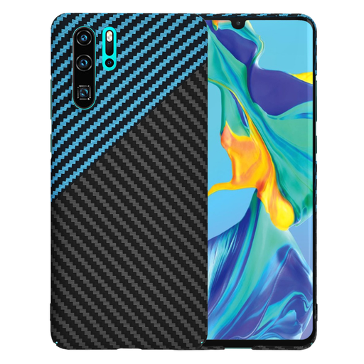  Techsuit - Carbonite FiberShell - Huawei P30 Pro / P30 Pro New Edition - Kék Pulzus tok