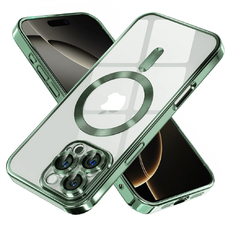  Techsuit - Luxus Kristály MagSafe - iPhone 16 Pro - Mélyzöld tok