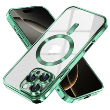 Techsuit - Luxus Kristály MagSafe - iPhone 16 Pro - Világos Zöld tok