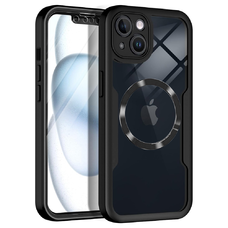  Techsuit - ColorVerse 360 MagSafe sorozat + képernyővédő - iPhone 13 - Fekete tok