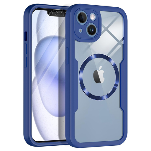 Techsuit - ColorVerse 360 MagSafe Széria + Kijelzővédő - iPhone 13 - Kék tok Techsuit - ColorVerse 360 MagSafe Széria + Kijelzővédő - iPhone 13 - Kék tok