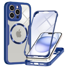  Techsuit - ColorVerse 360 MagSafe sorozat + Képernyővédő - iPhone 14 Pro Max - Kék tok