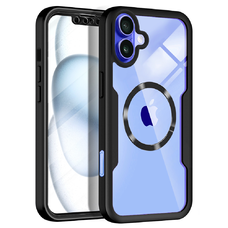 Techsuit - ColorVerse 360 MagSafe Sorozat + Képernyővédő - iPhone 16 - Fekete tok