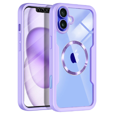  Techsuit - ColorVerse 360 MagSafe sorozat + Képernyővédő - iPhone 16 - Lila tok