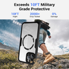  Techsuit - ColorVerse 360 MagSafe sorozat + Kijelzővédő - iPhone 16 Pro - Fekete tok - 2. kép