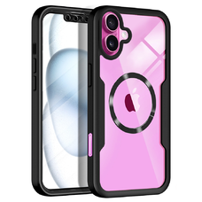  Techsuit - ColorVerse 360 MagSafe Sorozat + Képernyővédő - iPhone 16 Plus - Fekete tok
