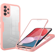  Techsuit - ColorVerse 360 sorozat + Képernyővédő - Samsung Galaxy A13 4G - Rózsaszín tok