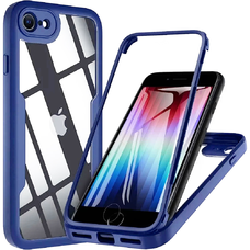 Techsuit - ColorVerse 360 Sorozat + Képernyővédő - iPhone 7 / 8 / SE 2, SE 2020 / SE 3, SE 2022 - Kék tok