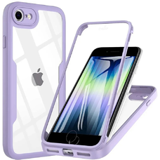  Techsuit - ColorVerse 360 Sorozat + Képernyővédő - iPhone 7 / 8 / SE 2, SE 2020 / SE 3, SE 2022 - Lila tok