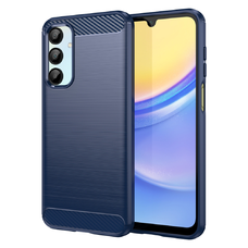 Techsuit - Karbonszálas Szilikon - Samsung Galaxy A16 4G / A16 5G - Kék tok