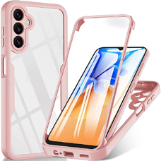  Techsuit - ColorVerse 360 Sorozat + Képernyővédő - Samsung Galaxy A16 4G / A16 5G - Rózsaszín tok
