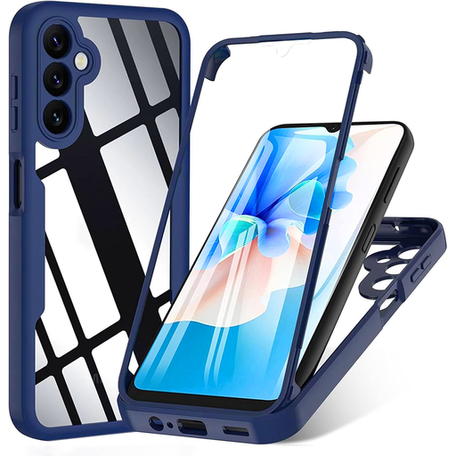 Techsuit - ColorVerse 360 Sorozat + Képernyővédő - Samsung Galaxy A16 4G / A16 5G - Kék tok Techsuit - ColorVerse 360 Sorozat + Képernyővédő - Samsung Galaxy A16 4G / A16 5G - Kék tok
