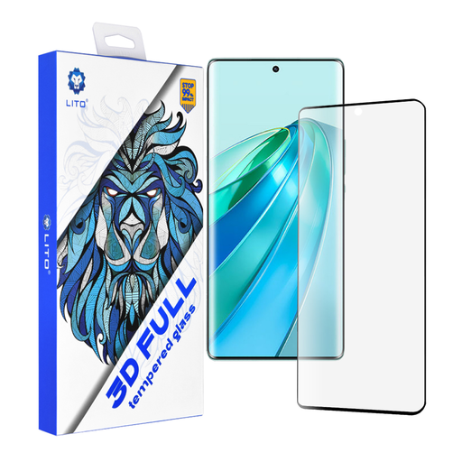 Lito - 3D Teljes Fedezet - Honor X9a - Fekete üvegfólia Lito - 3D Teljes Fedezet - Honor X9a - Fekete üvegfólia