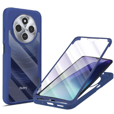  Techsuit - ColorVerse 360 Sorozat + Képernyővédő - Xiaomi Redmi 14C / Poco C75 - Kék tok