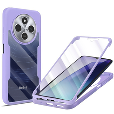  Techsuit - ColorVerse 360 Sorozat + Kijelzővédő - Xiaomi Redmi 14C / Poco C75 - Lila tok