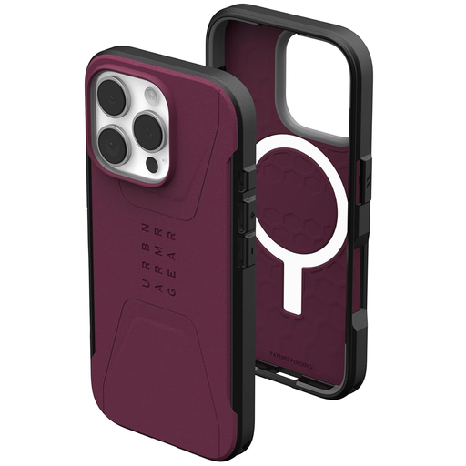  UAG - Civilian MagSafe - iPhone 16 Pro Max - Bordeaux tok